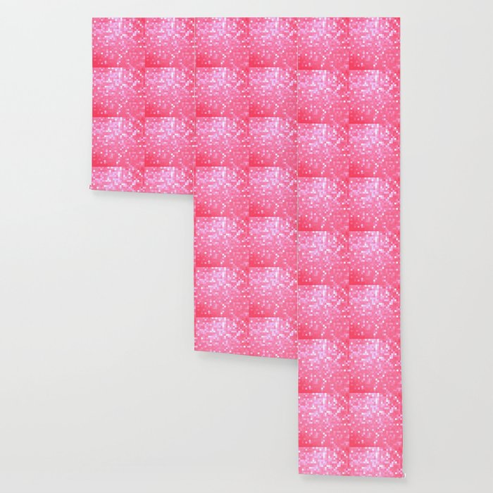 Bubblegum Pink Pixel Sparkle Wallpaper By Vintageby2sweet Society6