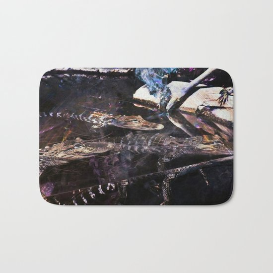 Falling Alligator Tank Of The Funky Newcomer Bath Mat