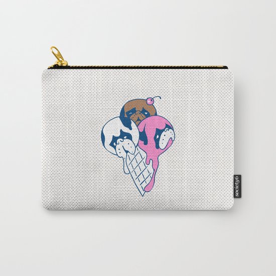 Ice cream Pugs Carry-All Pouch