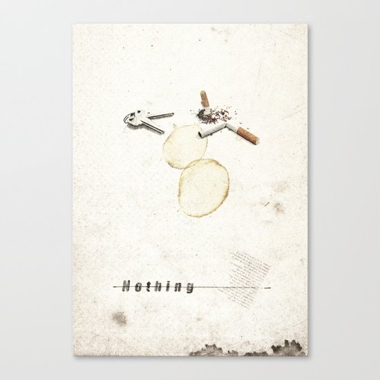 Nothing (...) | Collage Canvas Print