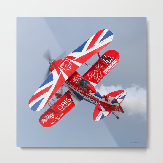 Stunt plane Metal Print