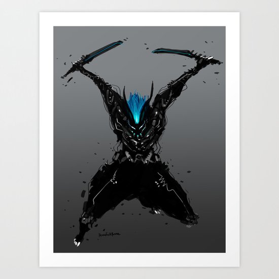 Demon Ice Assassin Art Print