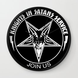 Knights In Satan's Service - Join Us Wall Clock