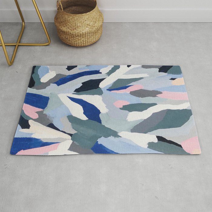 Ascent: abstract painting Rug