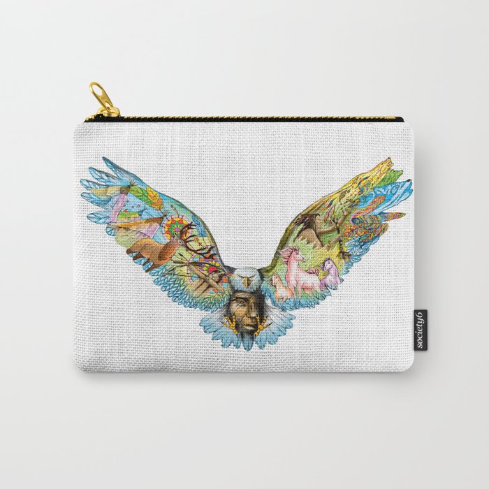 Colored Native Eagle Carry-All Pouch