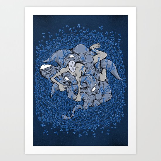 In deep Art Print