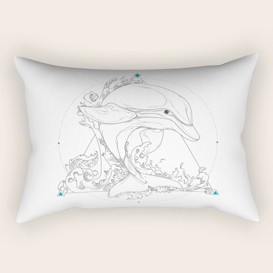 Dolphin Rectangular Pillow