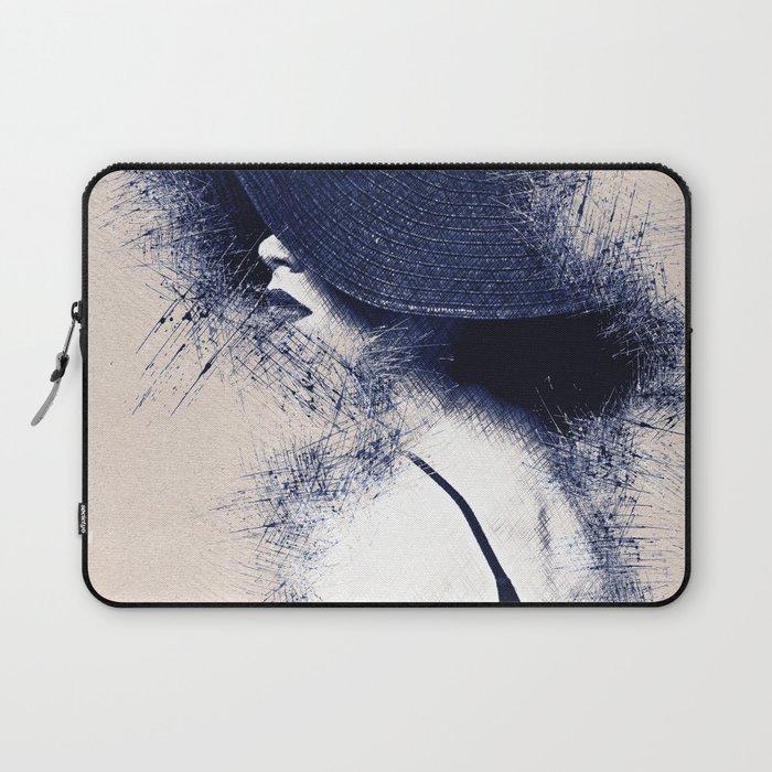 hat face women Poster in Home Wall Art Laptop Sleeve