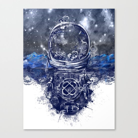 galaxy landscape Canvas Print