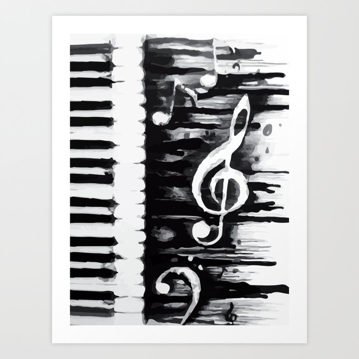 Abstract Music Art Print By Thisisntcrystal Society6