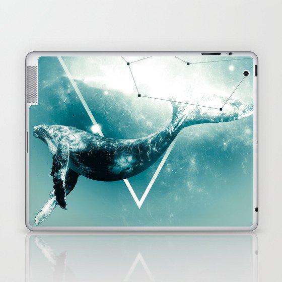 The Whale - Blu Laptop & iPad Skin