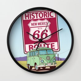 Route 66 Wall Clock
