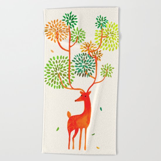 For the tree is the forest Beach Towel