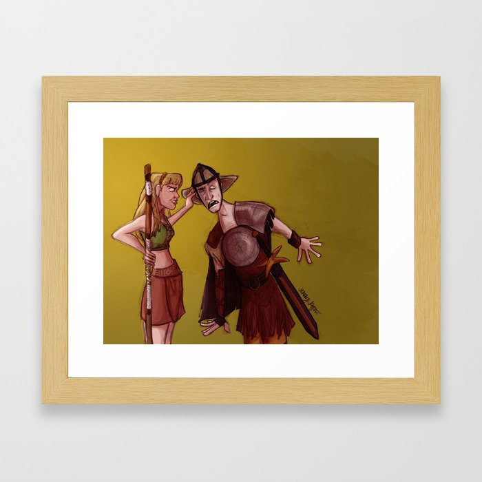 Being Mighty All Day Long Framed Art Print