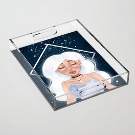 Light Girl - art illustration Acrylic Tray