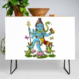 Baby Shiva Dancing Hindu Deity Credenza