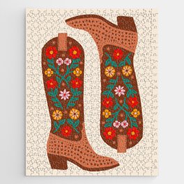 Cowgirl Boots – Bright Multicolor Jigsaw Puzzle