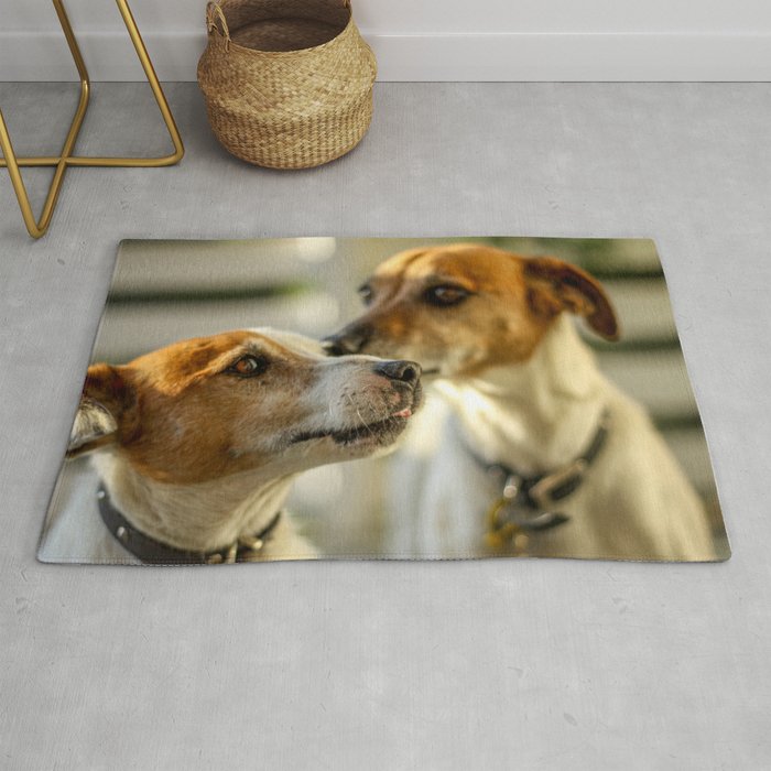 Two Dogs (Jack Russels) Rug