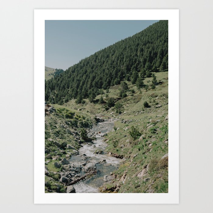 Mountain Creek Landscape And Nature Art Print