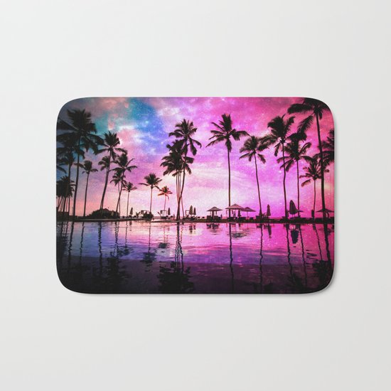 Neon Sunset Bath Mat