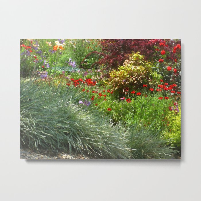 Monet's Garden Metal Print