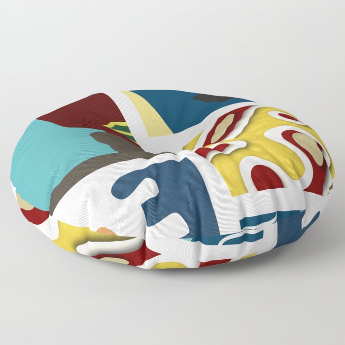 Assemble patchwork composition 2 Floor Pillow