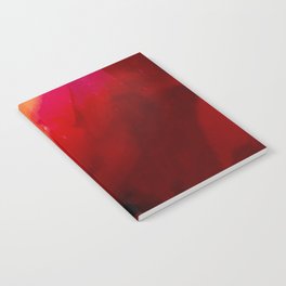 Scratched Raspberry and Orange Boiled Lolly Glass Notebook