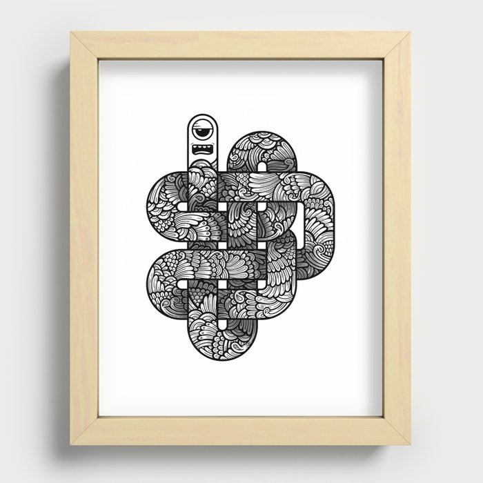 Knotted Recessed Framed Print