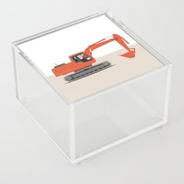 Digger in red Acrylic Box