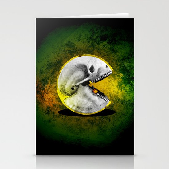 Skull Pacman Stationery Cards
