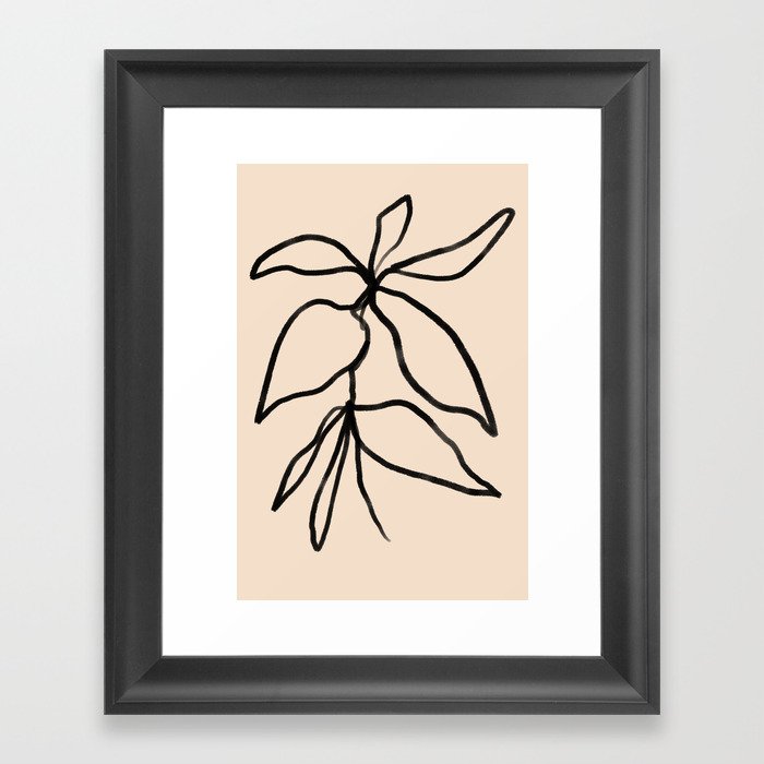 Elegant Sprigs - Curated Collection Framed Art Print