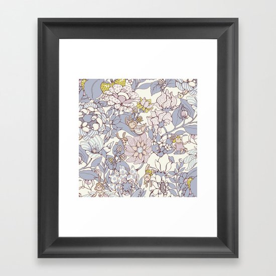 Garden party - jasmine tea version Framed Art Print