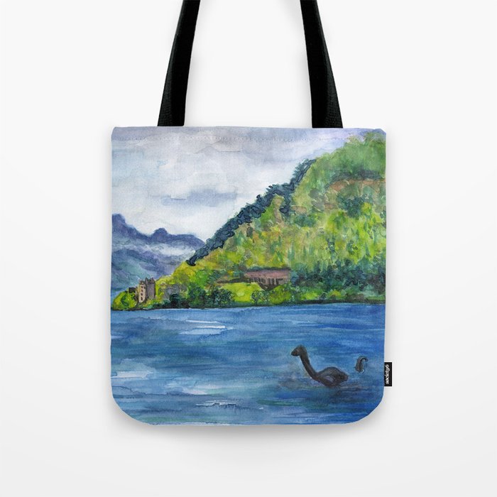 Loch Ness (with Nessie) Tote Bag by 3 Willows Society6