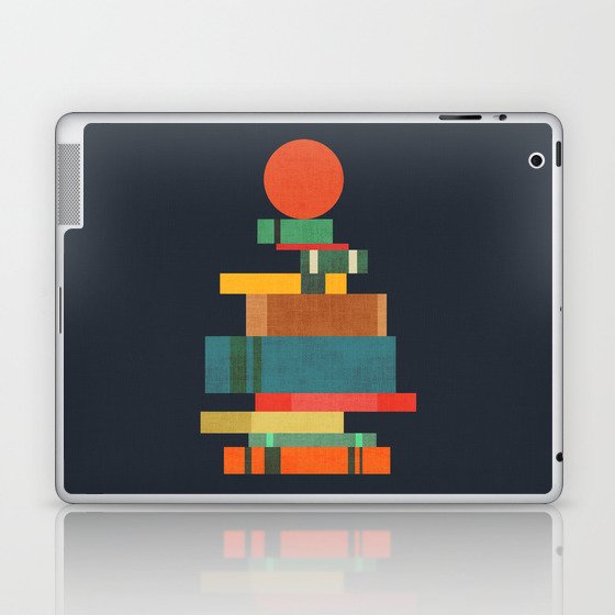 Book stack with a ball Laptop & iPad Skin