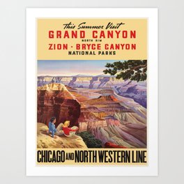Vintage poster - Grand Canyon Art Print
