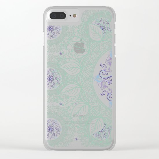 Mandaleaf - Green Clear iPhone Case