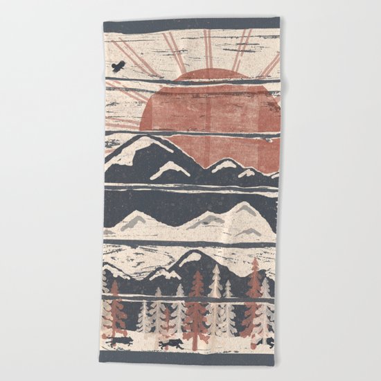 Winter Pursuits... Beach Towel