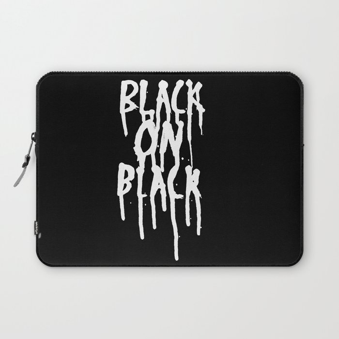 Black on black Laptop Sleeve