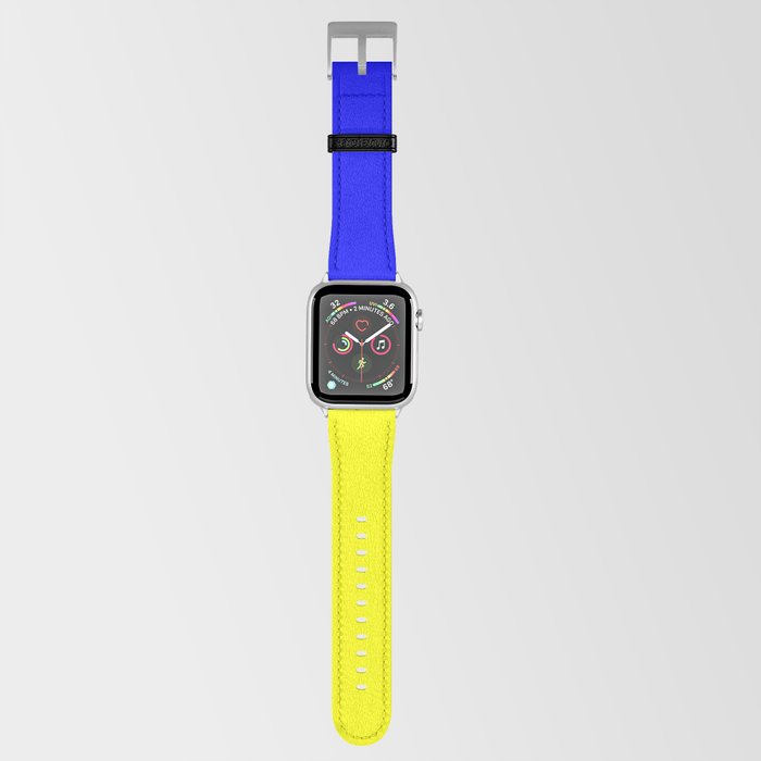 Blue and yellow on sale apple watch band
