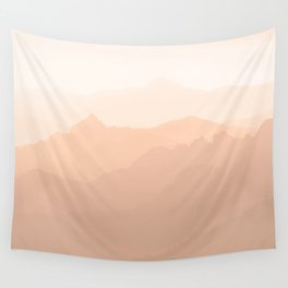 Mountain Layer Cake - Peach Fuzz - Pantone Color of the Year Wall Tapestry