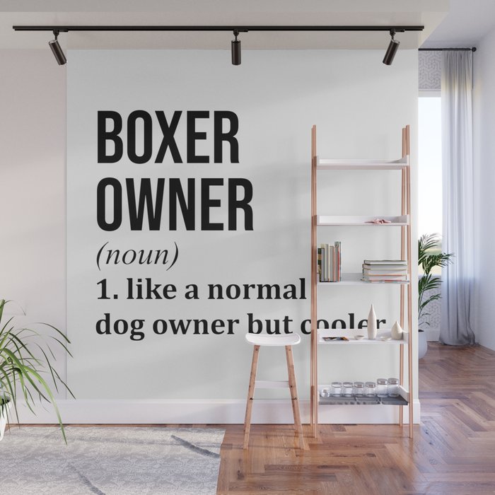Boxer Dog Funny Wall Mural