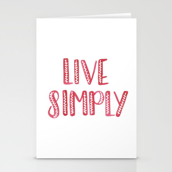 Live Simply Stationery Cards
