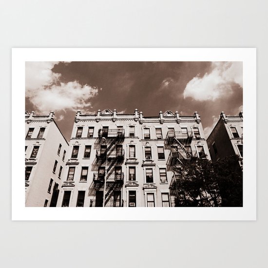 Bronx Buildings, New York City Art Print