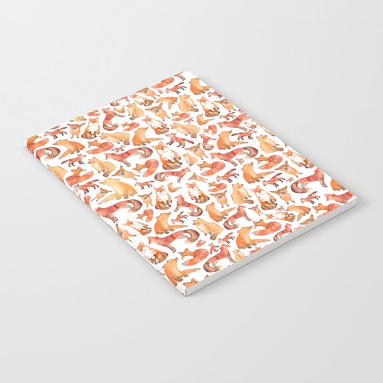 Fox Pattern Notebook