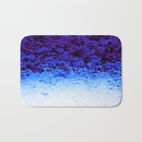 Indigo Blue Ombre Crystals Bath Mat