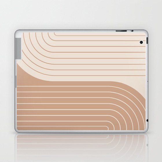 Two Tone Line Curvature XXXIX Laptop & iPad Skin
