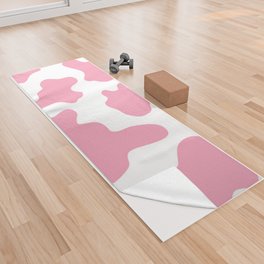 Pink cow pattern Yoga Towel