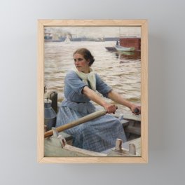 Albert Edelfelt - La Laitiere Framed Mini Art Print