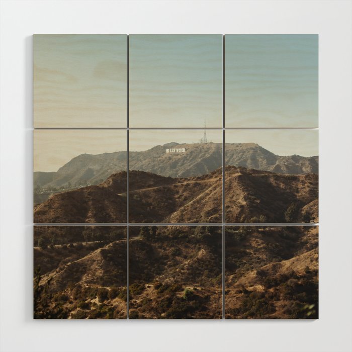 Hollywood Sign in L.A. | Travel photography fine art photo print | California, U.S.A. Wood Wall Art