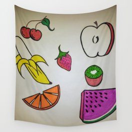 Fun with Fruits Wall Tapestry